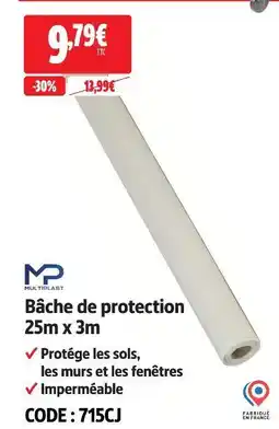 Screwfix Mp bâche de protection 25m x 3m offre