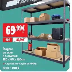Screwfix Étagère en acier à 4 niveaux offre