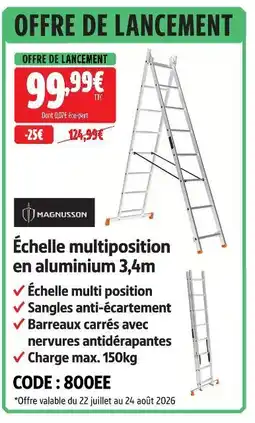 Screwfix Magnusson échelle multiposition en aluminium 3,4 m offre