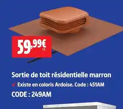 Screwfix Sortie de toit résidentielle marron offre