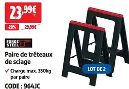 Screwfix Forge steel paire de tréteaux de sciage offre