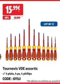 Screwfix Tournevis vde assortis offre
