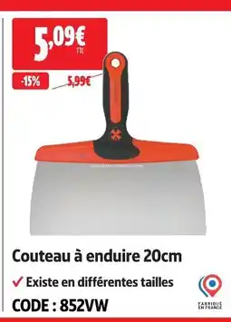 Screwfix Couteau à enduire 20cm offre