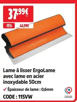 Screwfix Ergolame lame à lisser ergolame avec lame en acier inoxydable 50cm offre