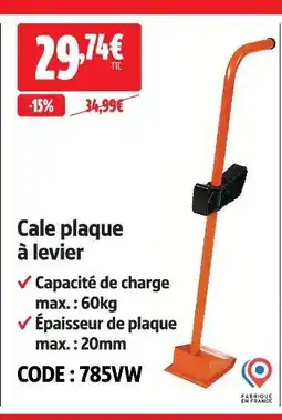 Screwfix Cale plaque à levier offre