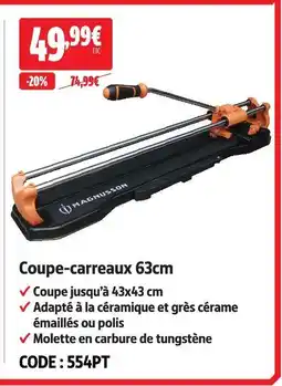 Screwfix Magnusson coupe-carreaux 63cm offre