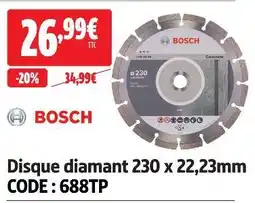 Screwfix Bosch disque diamant 230 x 22,23mm offre
