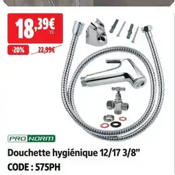 Screwfix Pro norm douchette hygiénique 12/17 3/8” offre