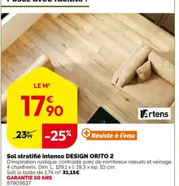 Weldom Artens sol stratifié intenso design orito 2 offre