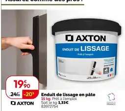Weldom Axton enduit de lissage en pâte offre