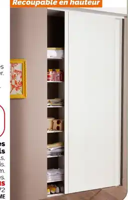 Weldom 2 portes de placard coulissantes coloris blanc + rails offre