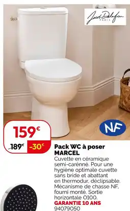 Weldom Jacob delafon pack wc à poser marcel offre
