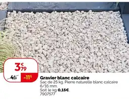 Weldom Gravier blanc calcaire offre
