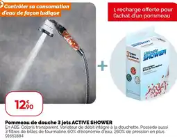 Weldom Active shower pommeau de douche 3 jets offre