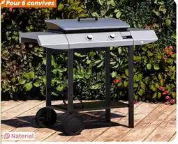 Weldom Plancha gaz 2 brûleurs + chariot murcia offre