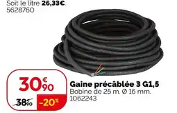 Weldom Gaine précâblée 3 g1,5 offre