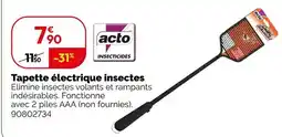 Weldom Acto tapette électrique insectes offre