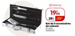 Weldom Naterial set de 5 accessoires de cuisson offre