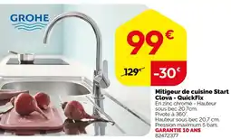 Weldom Grohe mitigeur de cuisine start clova - quickfix offre