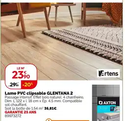 Weldom Artens lame pvc clipsable glentana 2 offre