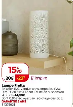 Weldom Inspire lampe frella offre