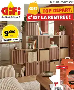 GiFi Génie - l'étagere 2 cubes offre