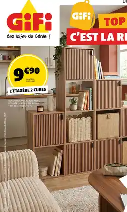 GiFi Gifi l'étagère 2 cubes offre