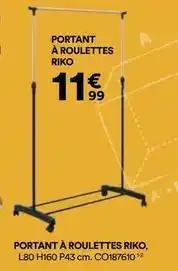 BUT Portant a roulettes offre