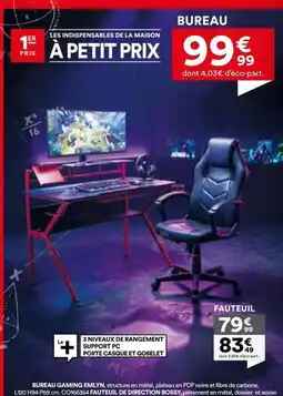 BUT Bureau gaming bailly offre