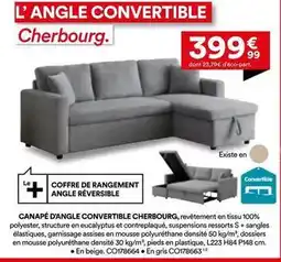 BUT Canapé d'angle convertible cherbourg offre
