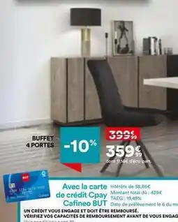 BUT Total - avec la carte de crédit offre