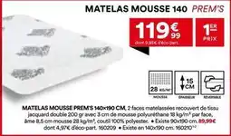 BUT Matelas mousse 140x190 cm offre