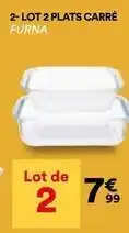 BUT Lot 2 plats carré offre