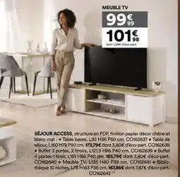BUT Chêne - séjour access offre