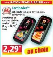 Norma La monegasque - tartinades artichauts tomates offre