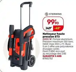 Weldom Sterwins - nettoyeur hayte pression st3 offre