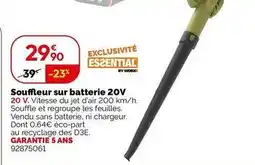 Weldom Worx - souffleur sur batterie 20v offre