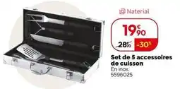 Weldom Naterial - set de 5 accessoire de cuisson offre