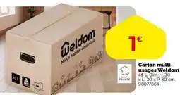 Weldom Carton multiusages weldom offre