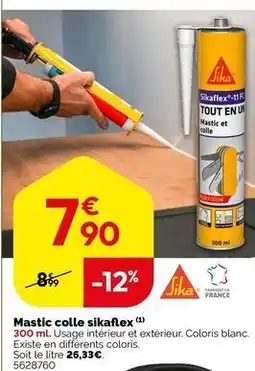 Weldom Sika - mastic colle sikaflex offre