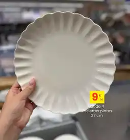 Stokomani Lot de 4 assiettes plates offre