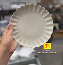 Stokomani Lot de 4 assiettes à dessert offre
