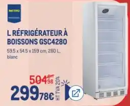 METRO METRO L RÉFRIGÉRATEUR À BOISSONS GSC4280 offre