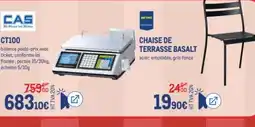 METRO CAS balance poids-prix avec ticket offre