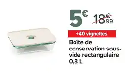 Carrefour Market Pyrex Boîte de conservation sous vide rectanagulaire offre