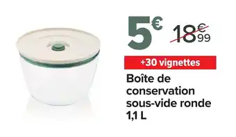 Pyrex Boîte de conservation sous-vide ronde