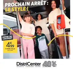 DistriCenter T-SHIRT FILLE offre