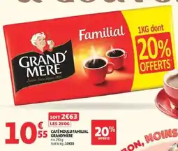Auchan Direct Grandmère café moulu familial offre
