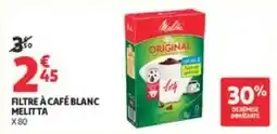 Auchan Direct Melitta Filtre à café blanc offre
