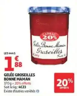 Auchan Direct BONNE MAMAN GELÉE GROSEILLES offre